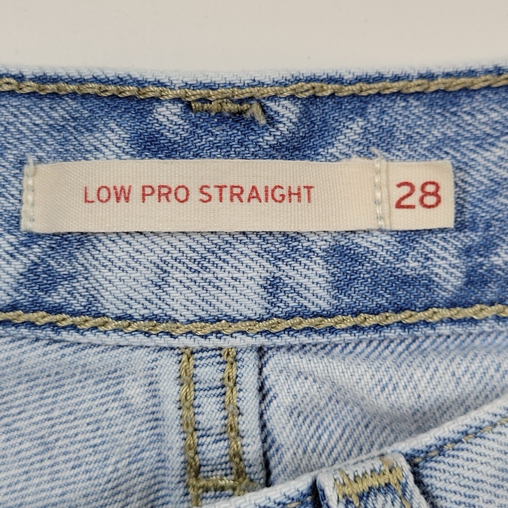 Vintage Levi's Women's Jeans Low Pro Straight Late 80's Size 28 Acid Wash - Picture 8 of 11